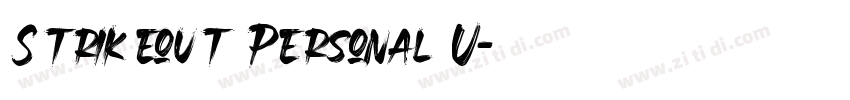 Strikeout Personal U字体转换